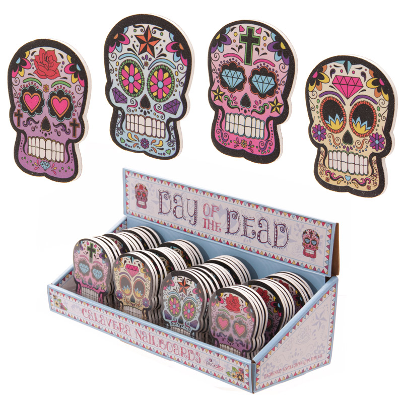 Skull Emery Board- Day of the Dead range